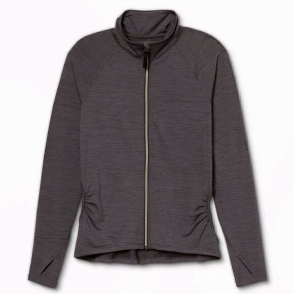 All in Motion - Women's Zip Front Jacket -XS - Dark Gray - Picture 1 of 6